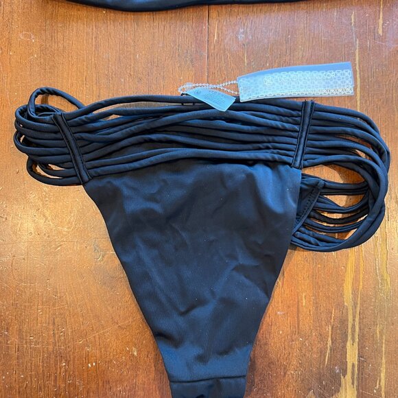 DEVON WINDSOR Black Halter Bikini - Picture 7 of 8